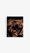 Original Black and Gold Tiger Handmade Acrylic Painting
